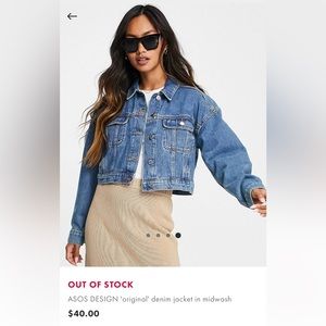 Asos denim jacket - worn once!